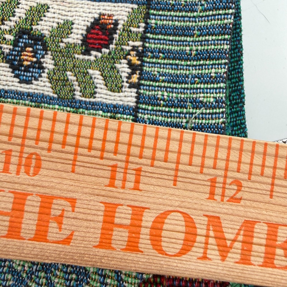 Vintage‎ 12" X 67" Table Runner Farm Floral Cat America Barn Cow Apples Rooster - Picture 13 of 13